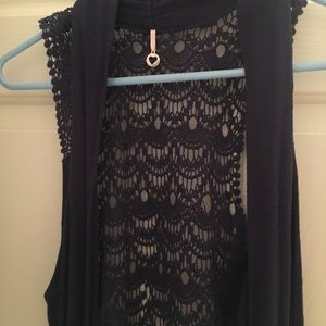 Cute blue lace cover